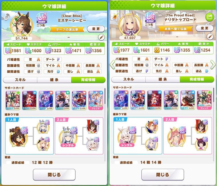 長距離おすすめサポカ編成