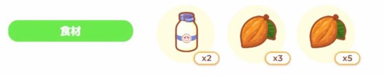 カメックスの食材構成
