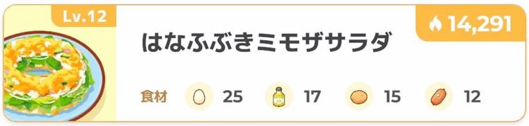 はなふぶきミモザサラダ