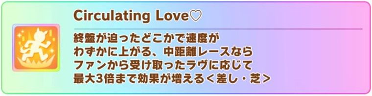 ラヴズオンリーユーの固有スキル