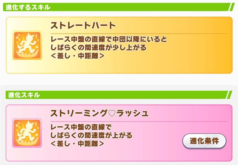 ラヴズオンリーユーの進化スキル