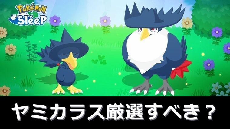 ヤミカラス・ドンカラスは厳選すべき？