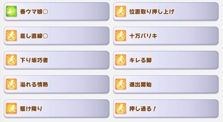 7月中距離チャンミ因子周回おすすめサポカ