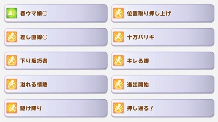 7月中距離チャンミ因子周回おすすめサポカ