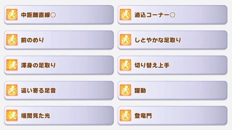 7月中距離チャンミ因子周回おすすめサポカ