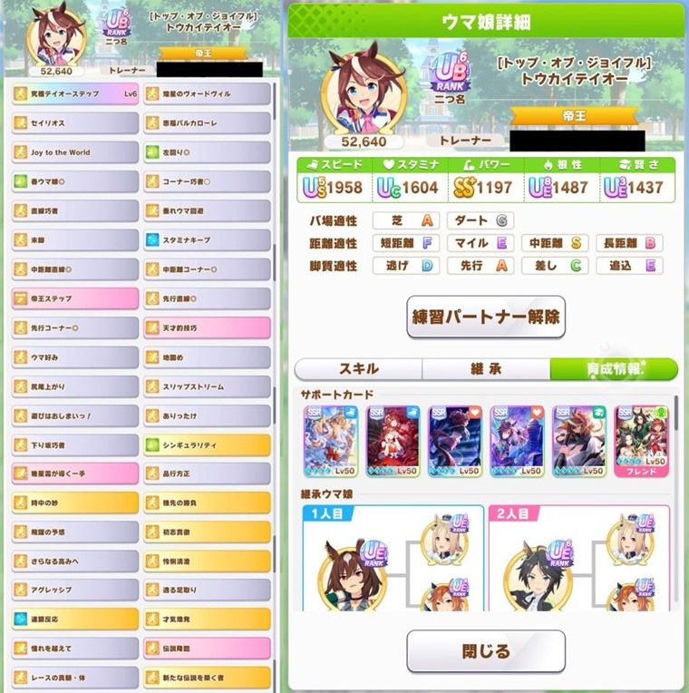 2025年6月中距離チャンミ（ダービー）の最強ウマ娘