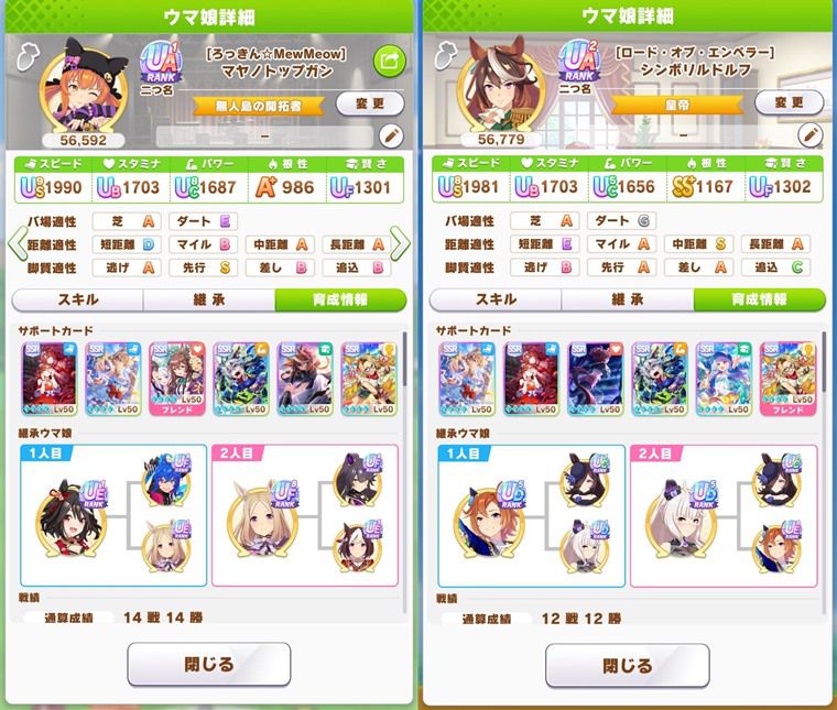 オーソドックスなサポカ編成
