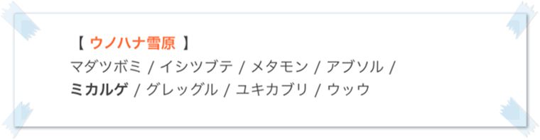 フィールド選びについて