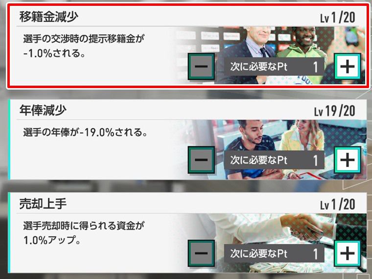 【無課金向け】監督強化で優先すべき項目