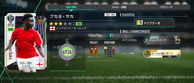 3トップなら、ブカヨ・サカも強い💪