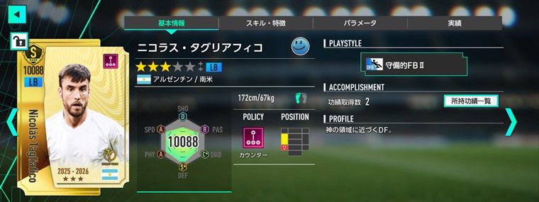 レ・ブルー'98のキーポジションおすすめ選手