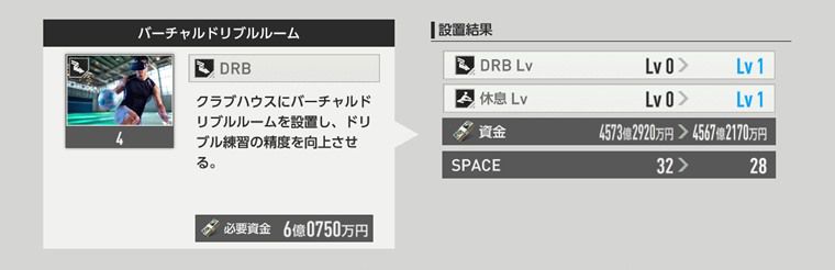 『DRB（ドリブル）』の施設
