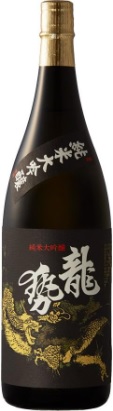 藤井酒造のかっこいい日本酒銘柄「龍勢 黒ラベル 純米大吟醸」