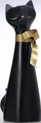 千代寿虎屋のかっこいい日本酒銘柄「千代寿 月夜の眠り黒猫ボトル 純米吟醸」