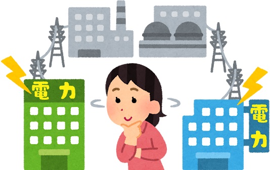 電力会社を選んでいる女性