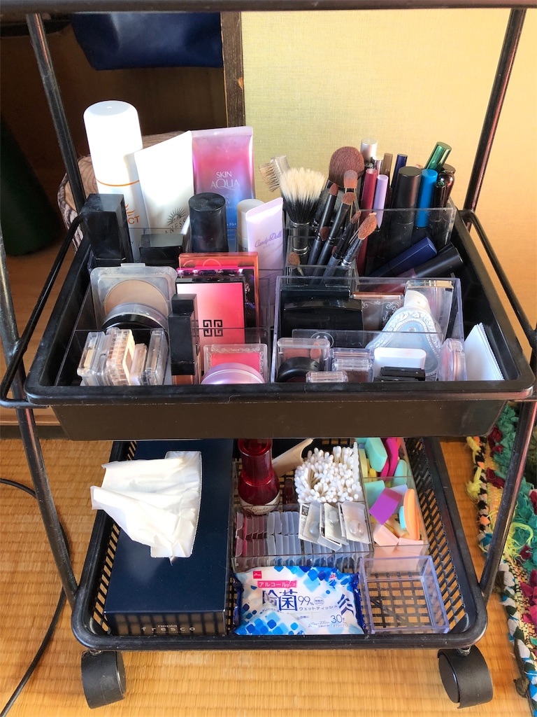 化粧品の整理 一目瞭然に取り出しやすく Osatonの小部屋 化粧品の整理 一目瞭然に取り出しやすく Osatonの小部屋