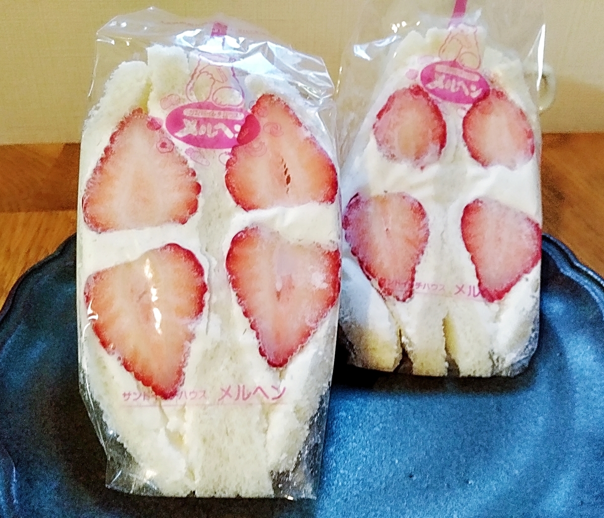 サンドイッチハウス メルヘン 川崎 ゆめのか苺生クリームサンドイッチ ツレヅレ食ナルモノ