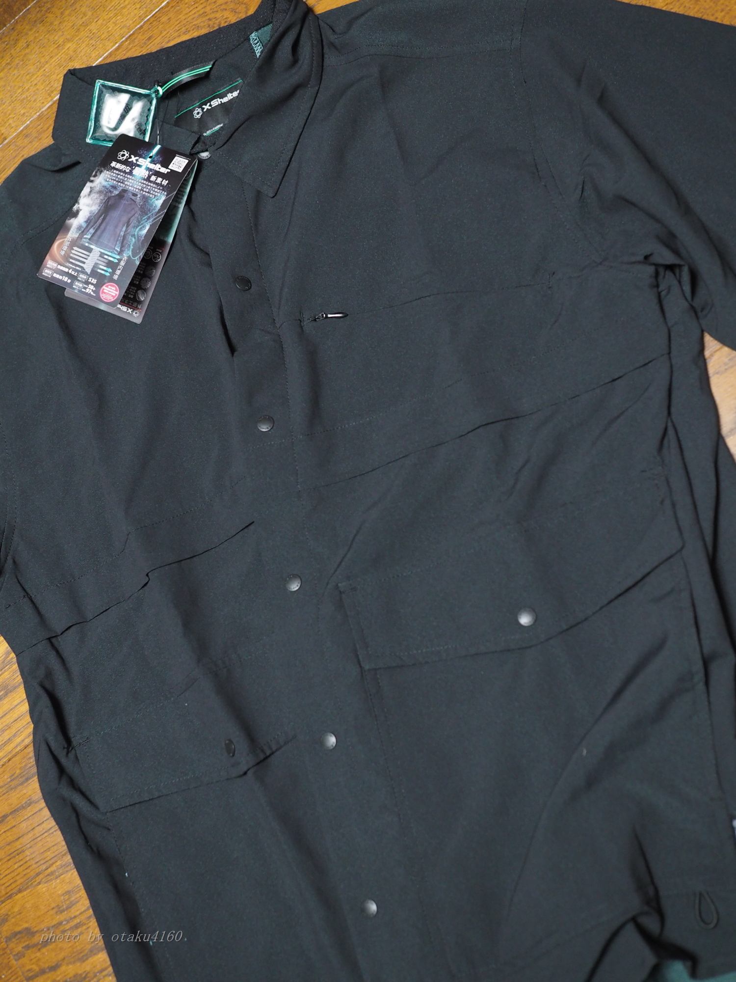 エックスシェルター 暑熱半袖シャツ ブラック M WORKMAN - L 新品 エックスシェルター 暑熱半袖シャツ ブラック