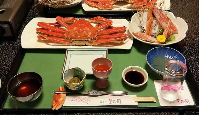 夕日ヶ浦温泉夕食の様子①