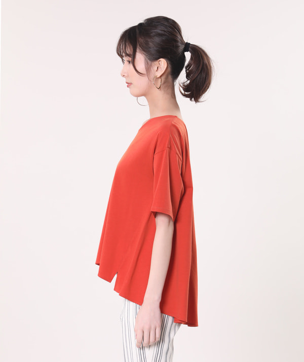 モダールコットンバックテールTシャツ