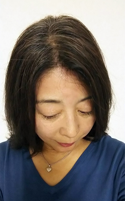 ウィービングでグレイヘアに移行