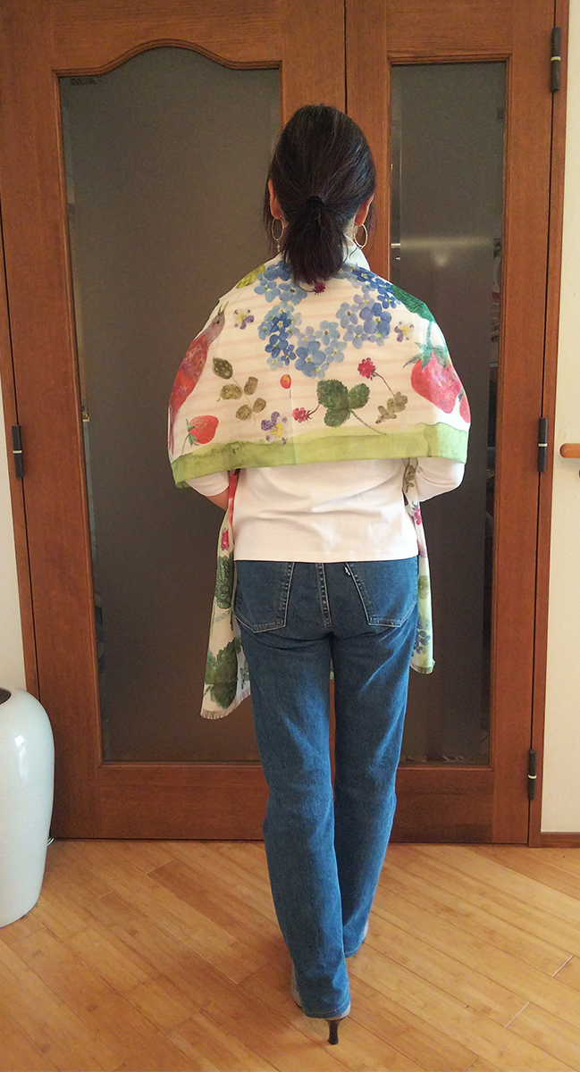 後ろから見たところ