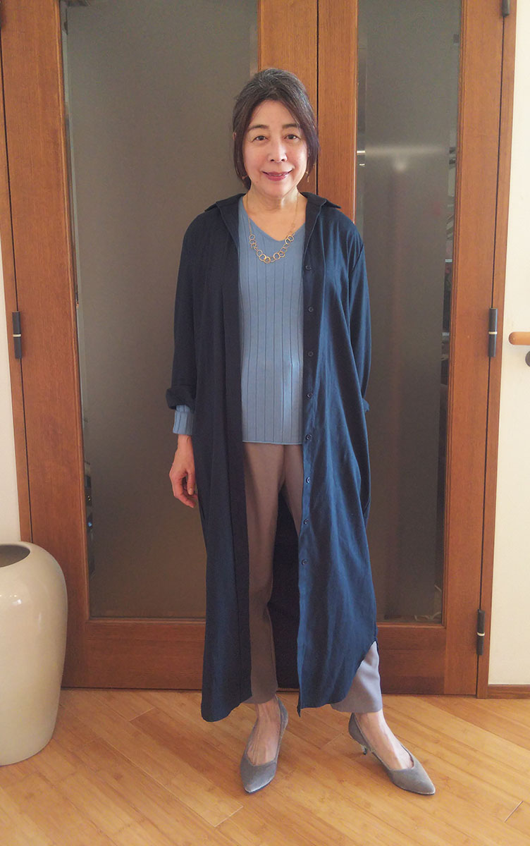 ニットを入れたコーデ