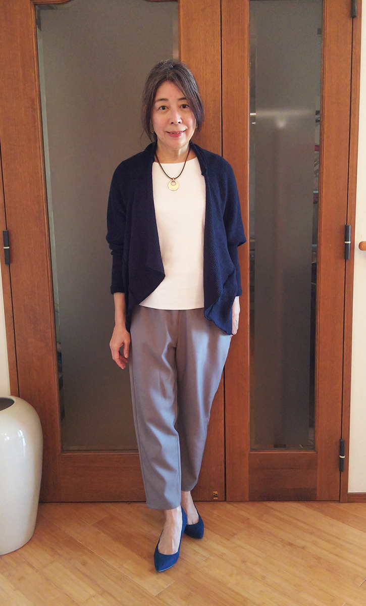 オーバーサイズのカーディガン