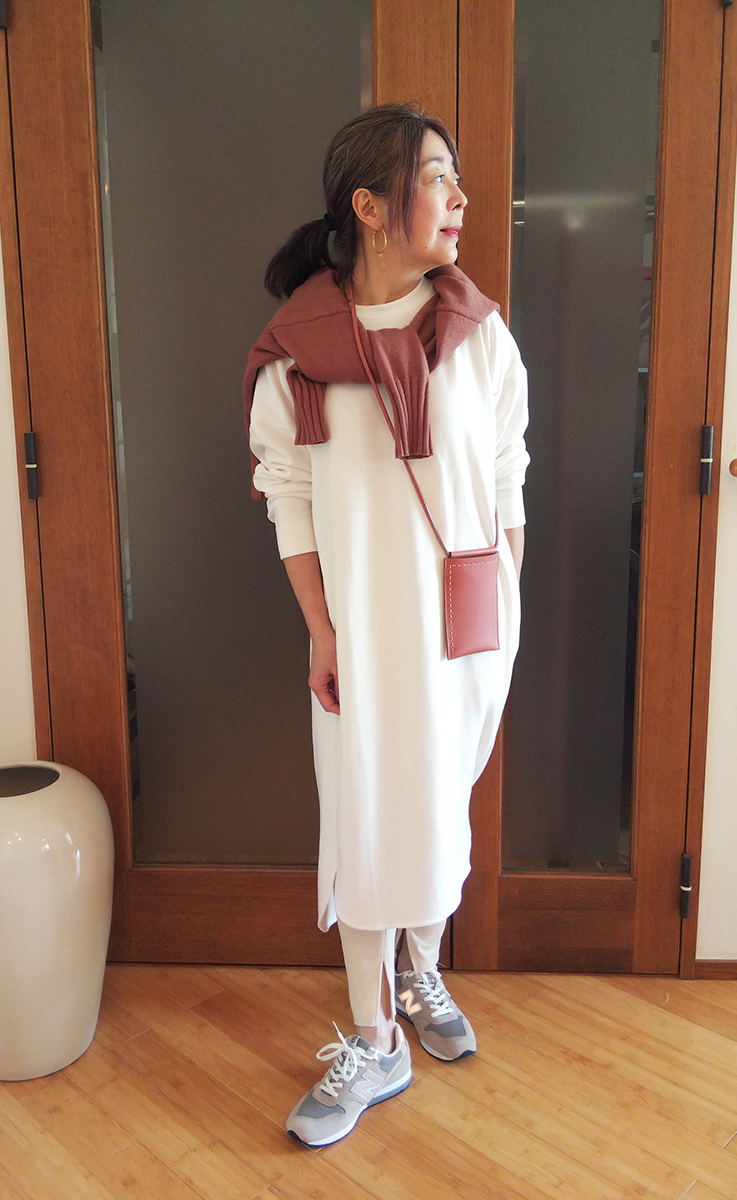 テラコッタのニット