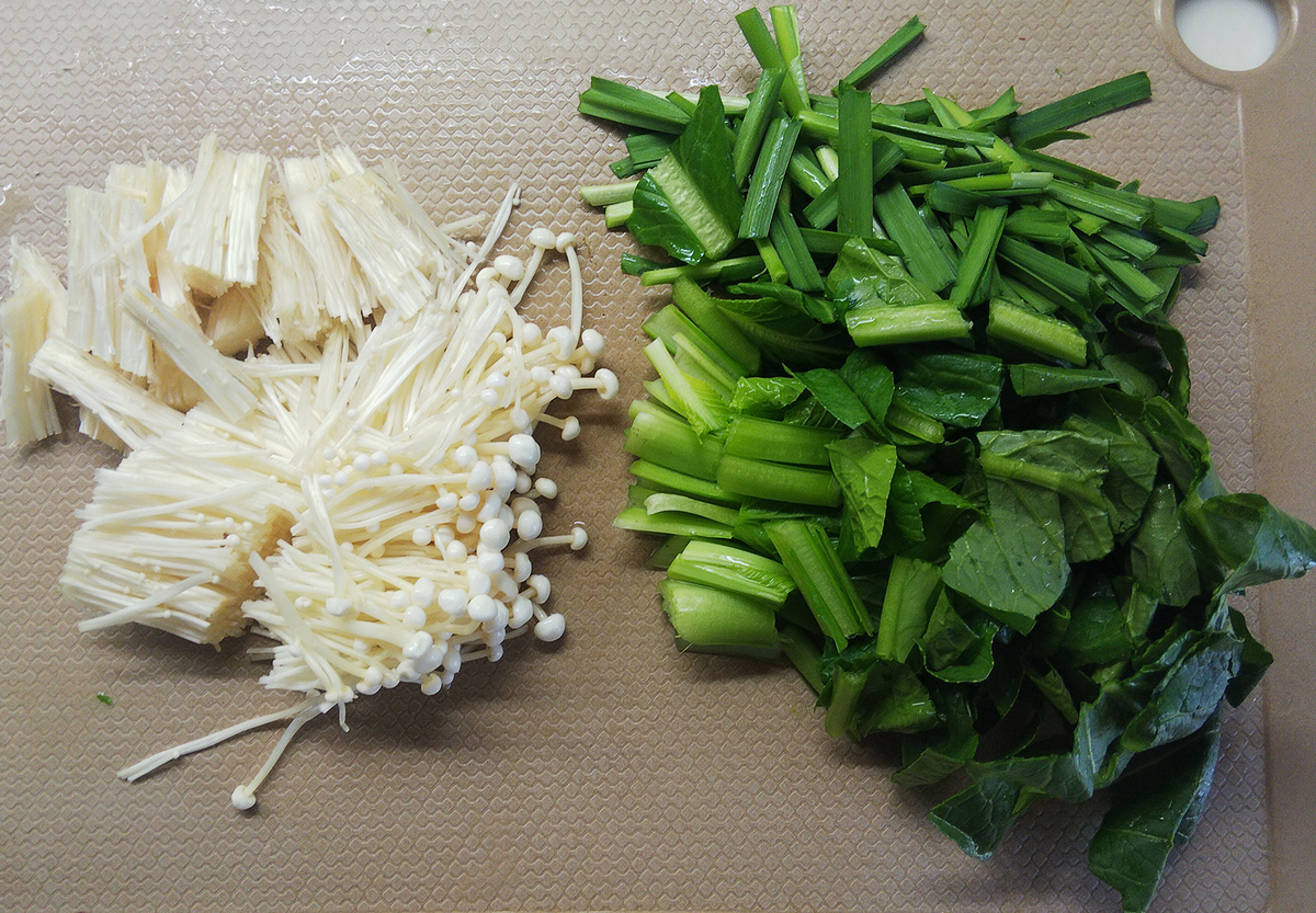 刻んだ野菜