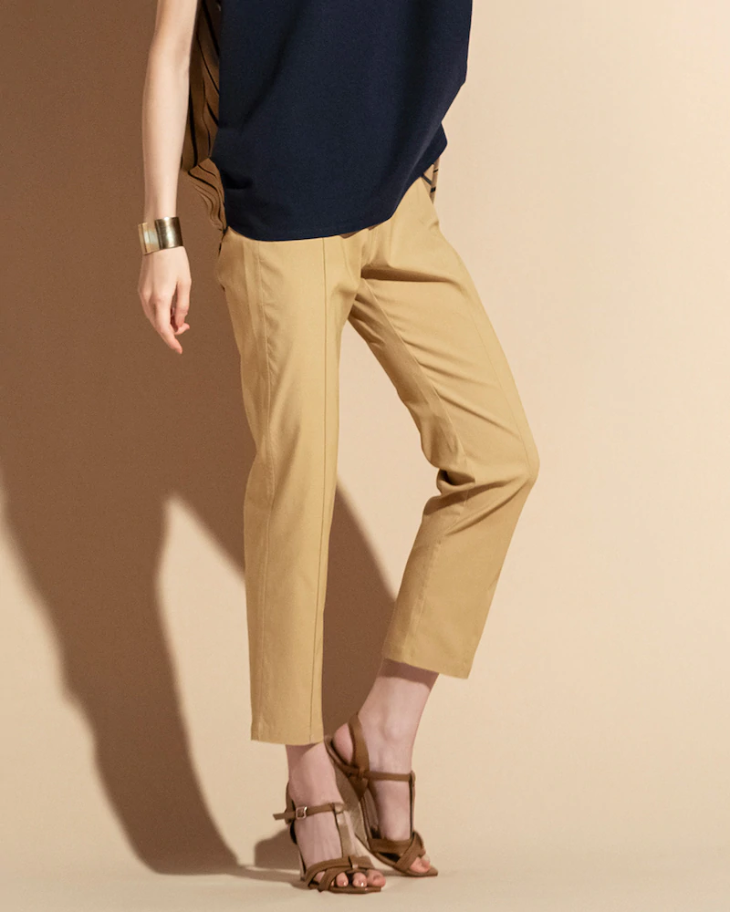 ドライタッチ・ピンタックパンツ63cm 
