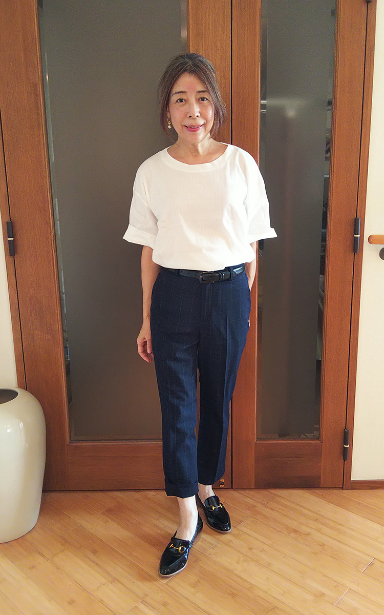 EZYアンクルパンツとのコーデ