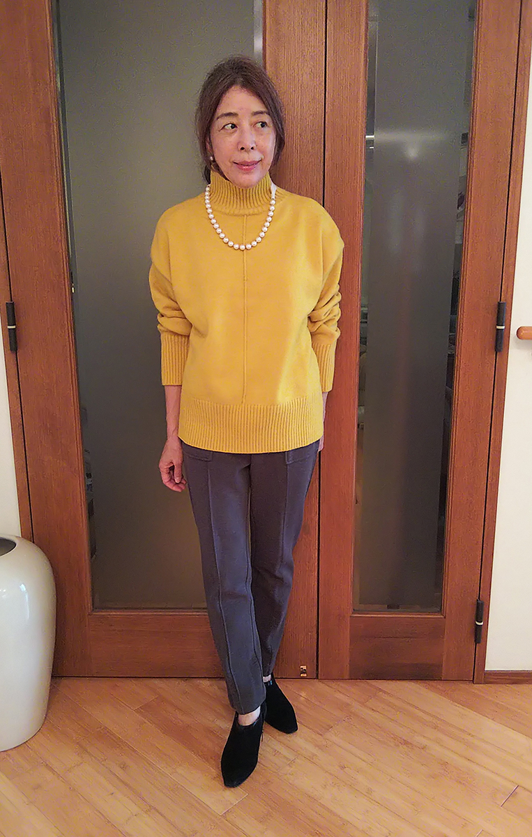 マスターバニー イエロー タートルネック セーター おしゃれ マスターバニー イエロー タートルネック セーター おしゃれ