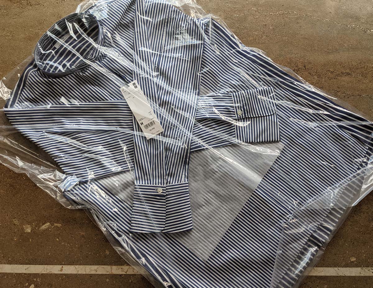 カバーリングされたシャツ