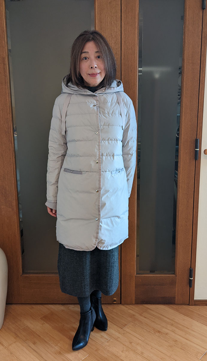 氷点下の寒さでも女っぽく！ドゥクラッセの大人可愛いグログラン付き