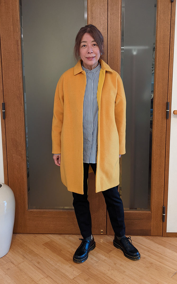 マジカルサーモ・リバーシブルウールコート/ステン