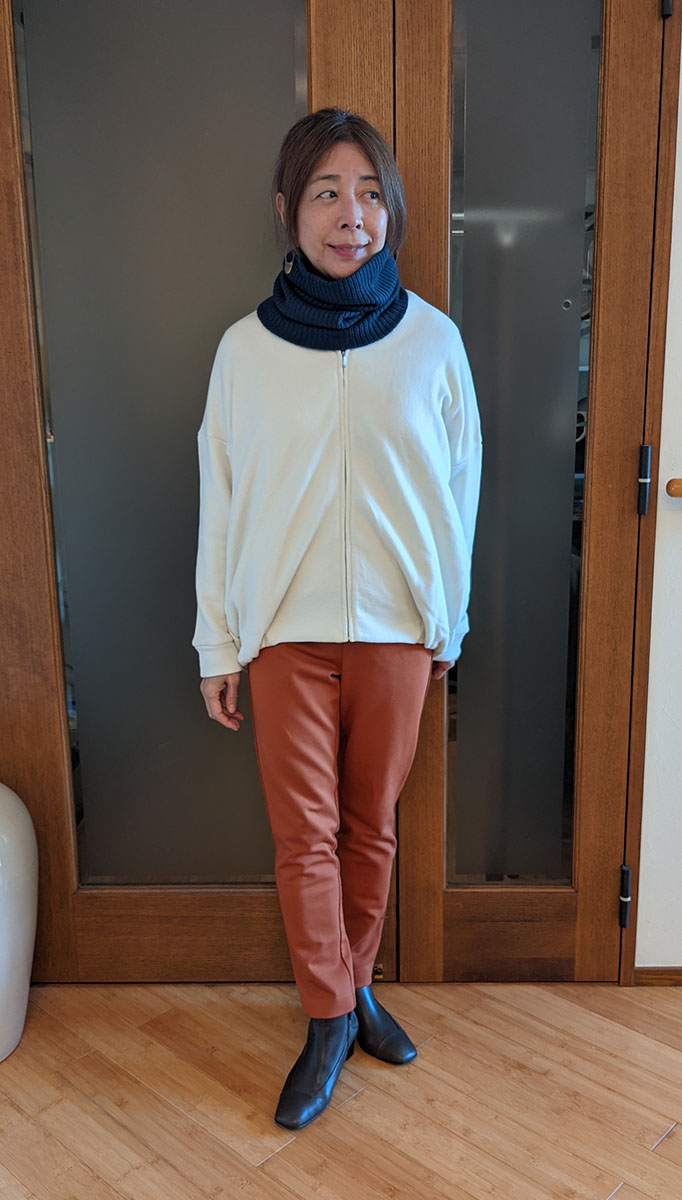 ネックウォーマーをプラス