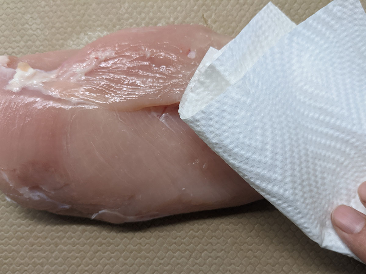 鶏むね肉の下ごしらえ