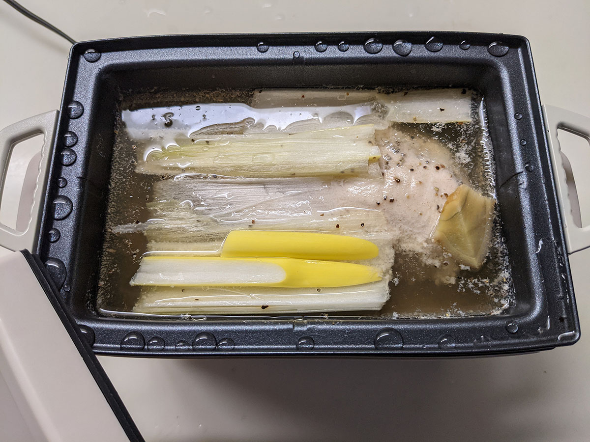 蓋を開けたところ