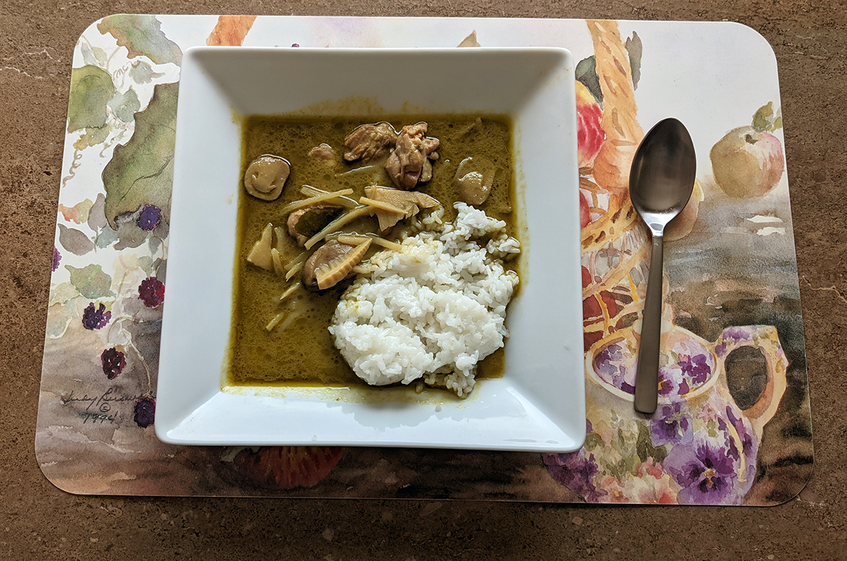 無印良品 素材を生かしたカレー グリーン