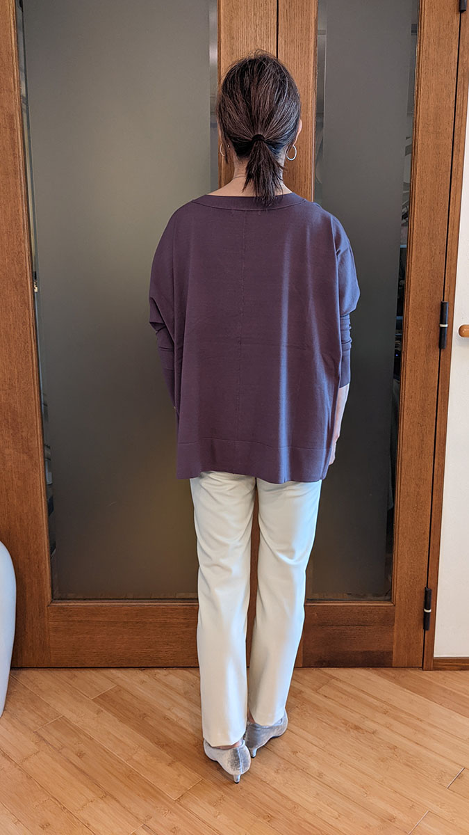 後ろから見たところ