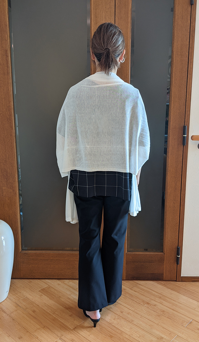 後ろから見たところ