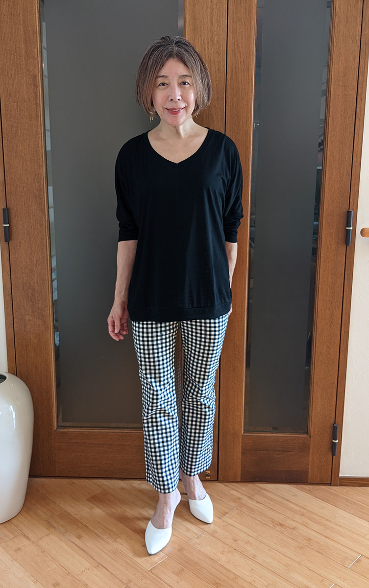 ZARAのパンツとのコーデ