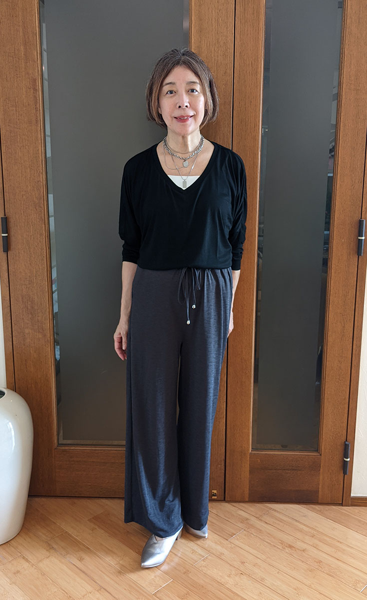 ウエストインしたコーデ