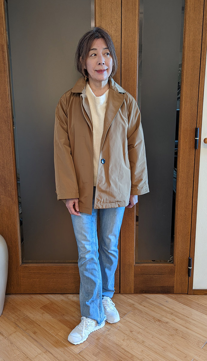 デニムパンツとのコーデ