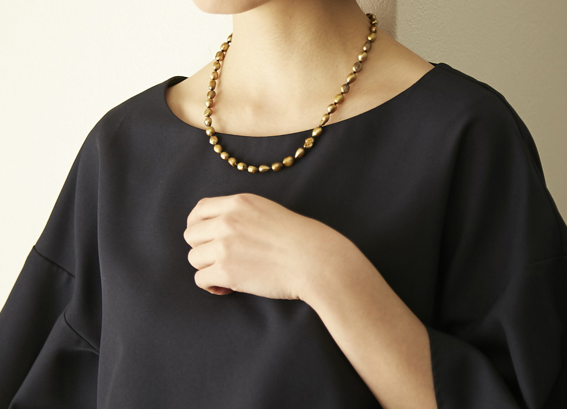 STELLA CIFFON/淡水パールネックレス