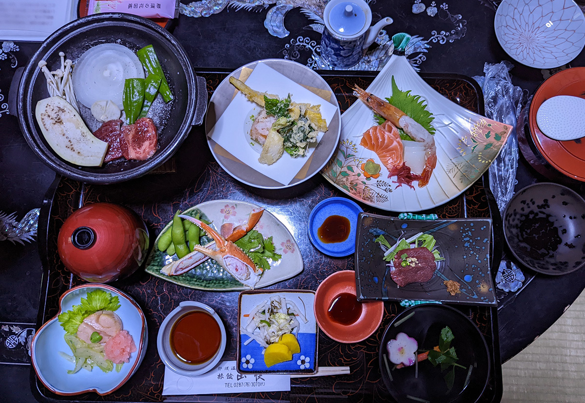 夕食のお膳