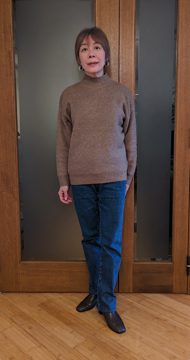 デニムパンツとのコーデ