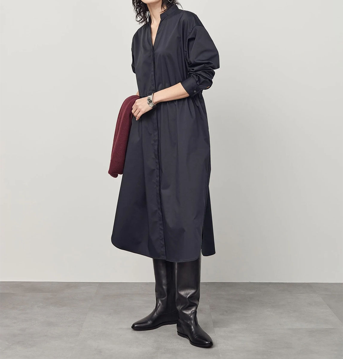 リモンタコートワンピースのネイビー