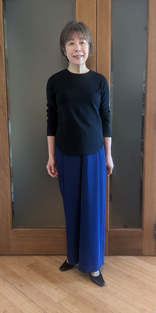 ロングスリーブニットソー